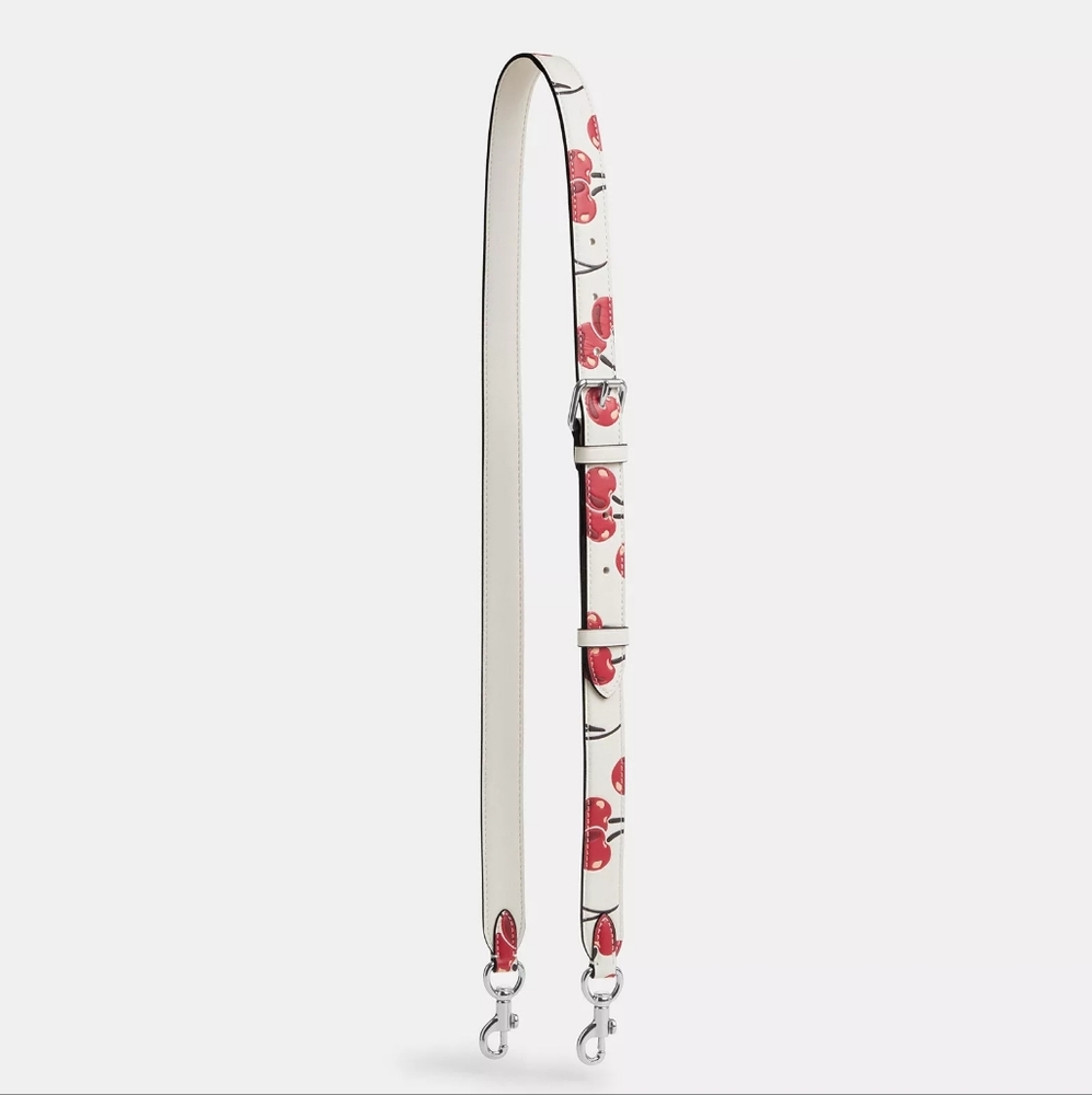 Coach Handbag Strap with Cherry Print NWT